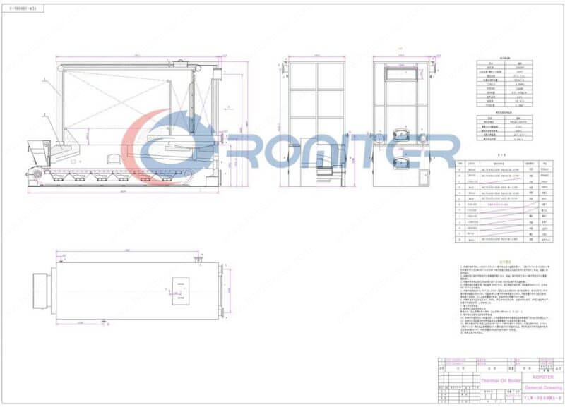 2500000Kcal-Chain-Grate-3000KW-Coal-Fired-Thermal-Oil-Boilers