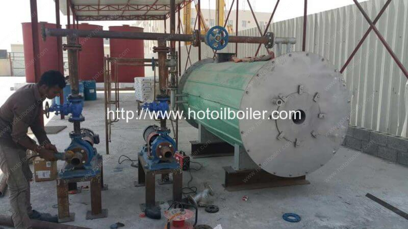 400000Kcal-Diesel-Oil-Fired-Thermal-Oil-Boiler-Installation-in-Bahrain